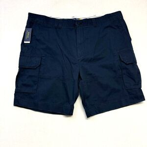 POLO RALPH LAUREN Core Replen Shorts Men Navy Blue Chino Big 50" x 10" NWT $89